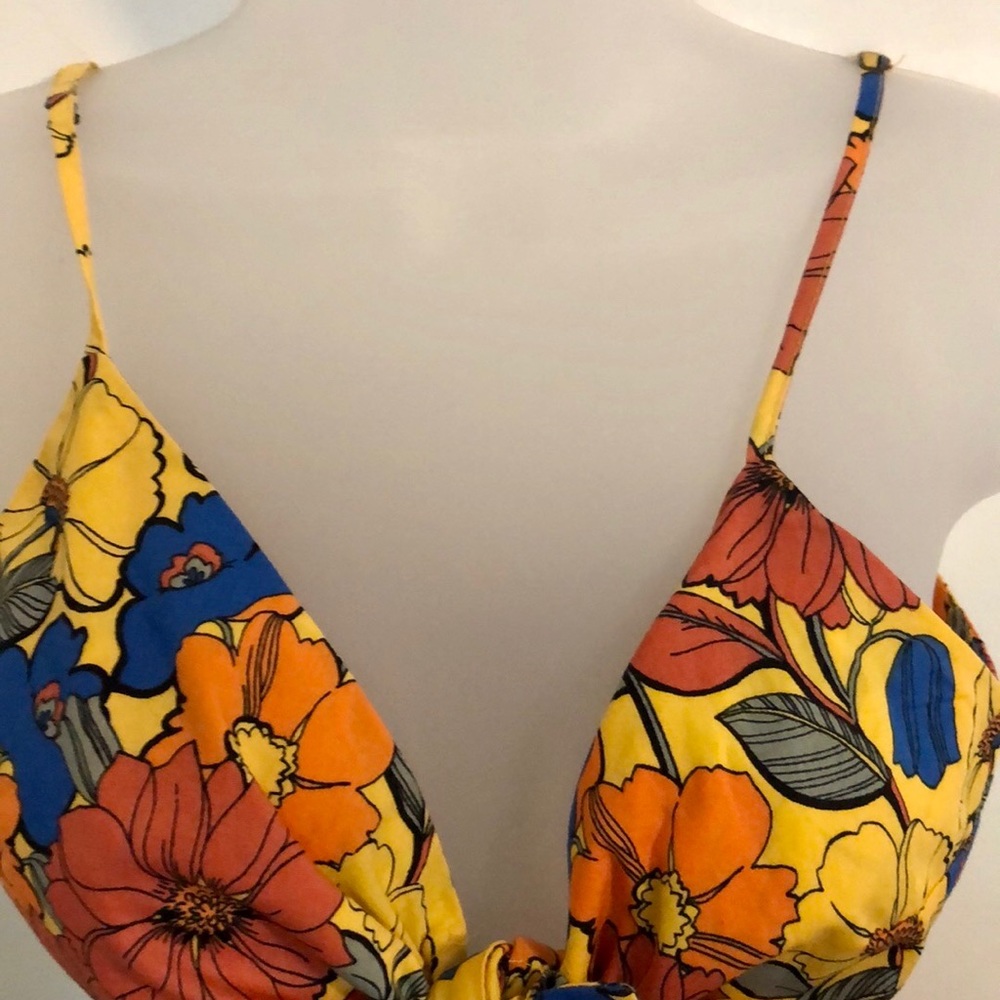 Floral Multicolor Bandeau Top - Picture 4 of 6
